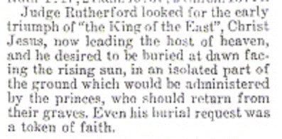 Consolation 1942 May 27 regarding Rutherford's Burial